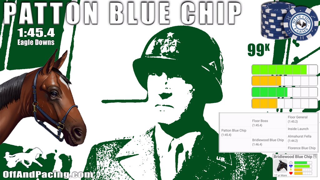 BlueChip_OaP's tweet photo. 🇺🇸NEW STUD IN AMERICA🇺🇸
P A T T O N B L U E C H I P
Floor Boss—Bridlewood Blue Chip
99k #OffAndPacing @AndPacing
#HarnessRacing https://t.co/KV2MraKjuA