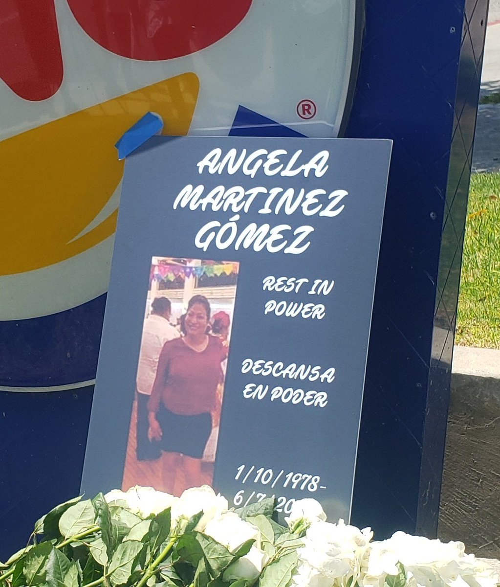 Angela Martinez Gómez was 42 years old and was originally from Oaxaca, Mexico. She was a leader and loved by her family and community. Burger King exploited her for her labor until her final days. That's how companies like  @BurgerKing and  @McDonalds make billions of dollars. – bei  Burger King