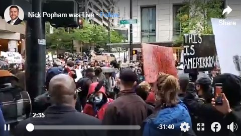 this rapidly evolving document originally began with a facebook video by Nick Popham, showing a large crowd gathered outside of the Seattle Police Department Headquarters https://www.facebook.com/12bd27d4-fe40-4314-9ec6-99628b4aab7c