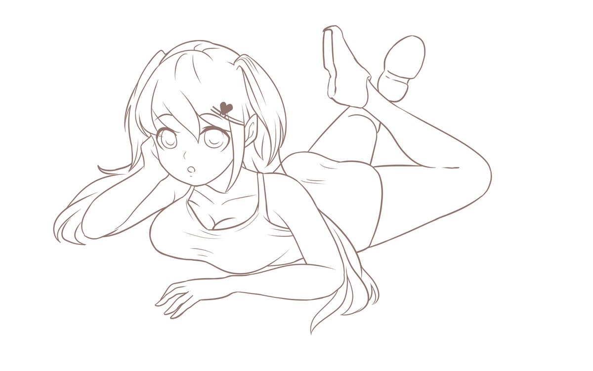 Ehcchi_'s tweet photo. Lining vs Rough - Which is better? A part of me likes the rough more...

#sketch #lineart #animegirl #swimsuit #drawing #ecchi https://t.co/8ylbtdMURb