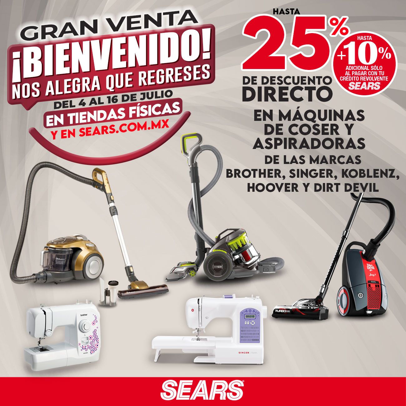 africano Sermón humor Ο χρήστης Sears México στο Twitter: "No dejes pasar este descuento que tenemos en máquinas de coser y aspiradoras. ¡Visítanos! Aspiradoras ✨👉https://t.co/tdfHlB02s5 Máquinas de coser ✨👉https://t.co/v2pjmYPiiz *Consulta bases de la promoción y africano Sermón humor Ο χρήστης Sears México στο Twitter: "No dejes pasar este descuento que tenemos en máquinas de coser y aspiradoras. ¡Visítanos! Aspiradoras ✨👉https://t.co/tdfHlB02s5 Máquinas de coser ✨👉https://t.co/v2pjmYPiiz *Consulta bases de la promoción y