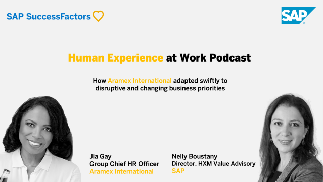 Hear from Jia Gay, Group CHRO at Aramex on how Aramex adapted swiftly to disruption while maintaining a focus on #human #experience at work. bit.ly/3efobVf