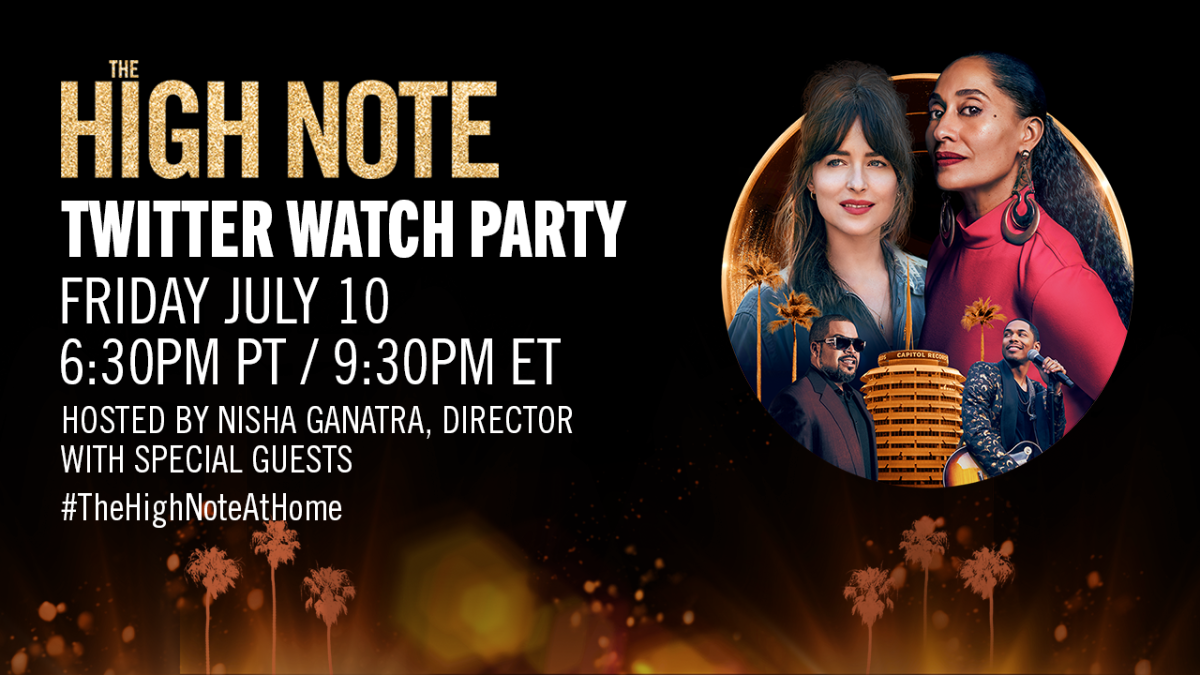 EvrydayShortcut's tweet photo. Join Us! Tune in on Twitter this Friday, July 10th at 6:30pm PT / 9:30pm ET for a Twitter Watch of @thehighnotefilm Along with Director @NishaGrantra and Special Guests including Tracee Ellis Ross and more. #TheHighNoteAtHome #TheHighNoteWatchParty https://t.co/nXP5YWgqBY