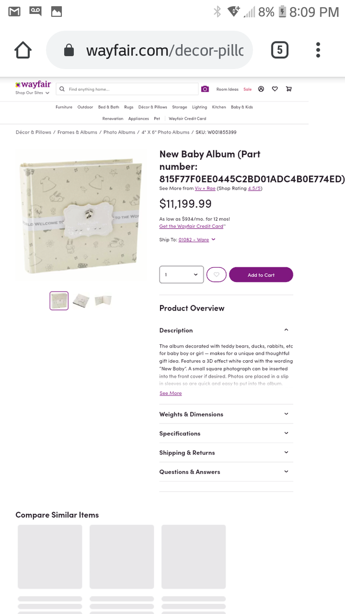 maternal_rage's tweet photo. @LisaTalmadge @_Violet_Smith @KShitting @AshIsVeryWeird0 @Wayfair Try again. Wayfair released a statement staying that the cabinets are accurately prices "industrial model" prices. So the baby book I found must also be an industrial baby book? @Wayfair https://t.co/yrklKcphBN
