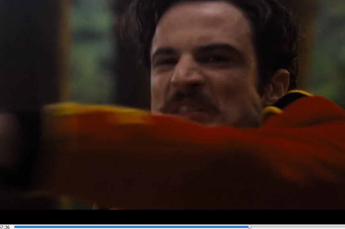 I have triumphed! I downloaded it so it wont buffer now. I cant have subtitles but whatever. Look at this maniac lmao swingin his sword