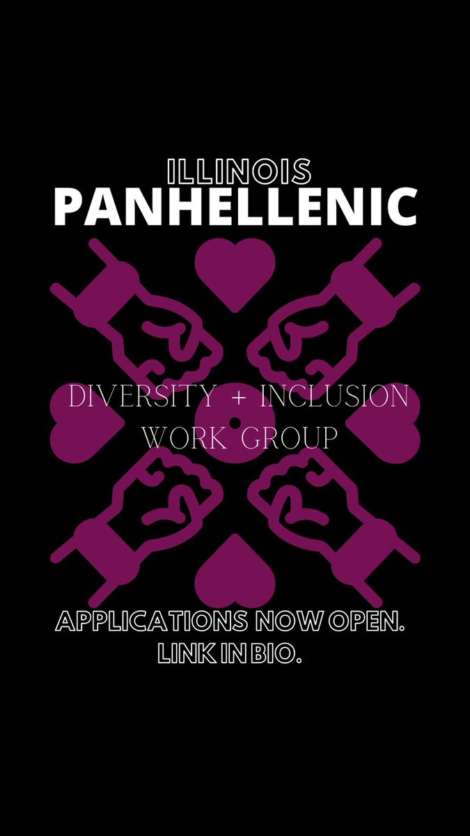 Applications are now open for Panhellenic’s new Diversity + Inclusion Work Group. We encourage you to apply. docs.google.com/forms/d/e/1FAI…