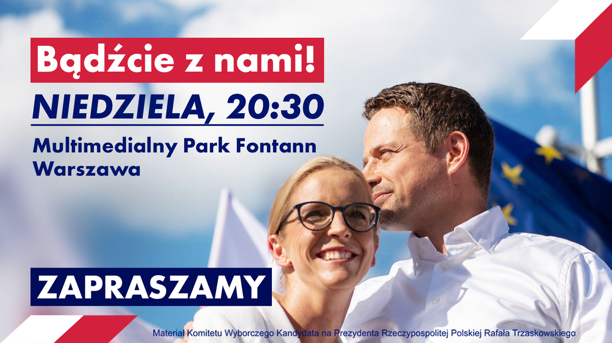 trzaskowski2020's tweet photo. Widzimy się w niedzielę? 🙂 

#Trzaskowski2020
#wybory2020 https://t.co/i6mPta3x0P