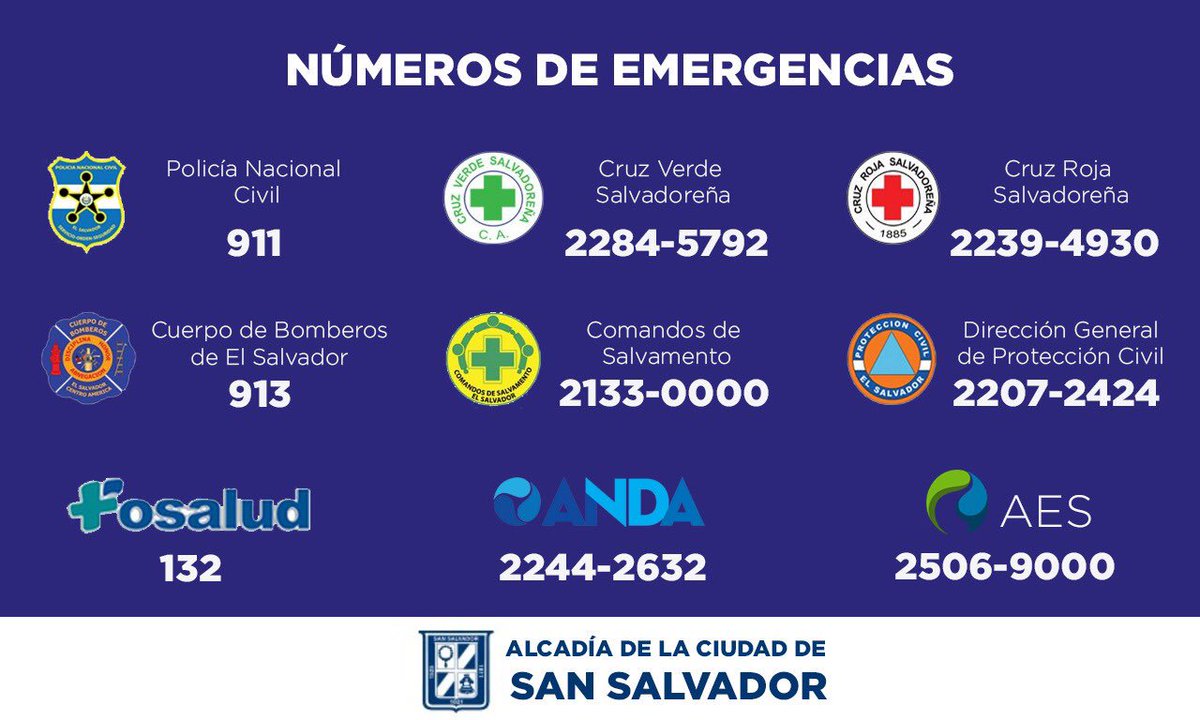 DefenssaCapital's tweet photo. Ten a la mano los siguientes números telefónicos en caso de emergencias por lluvias o de distinta índole:

#SSEnAlerta #Smart912 https://t.co/eqae0sdM4L