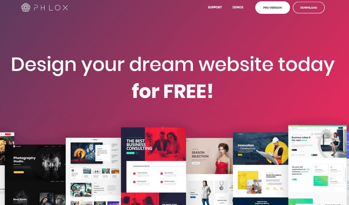 WPReviewsPro's tweet photo. Phlox is a powerful modern WordPress theme that is available in a free and paid version. The theme has been around since 2013 and is constantly updated and improved since then.  #Phlox #Theme https://t.co/muPrwZLnJ9 https://t.co/YCuJbBODDz