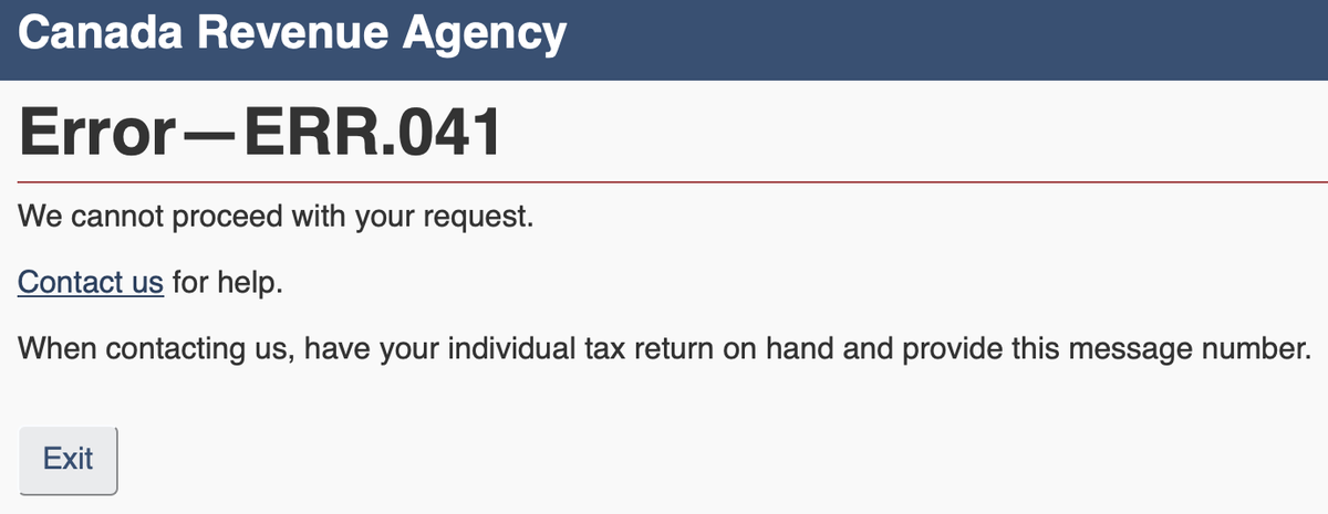 followfichte's tweet photo. If there was one website I'd have to call out for constantly bad #ux , it would be the @CanRevAgency's (along with most other government sites). Latest observation: Navigating to my account login takes 5 steps, only to receive a cryptic error code after putting in my credentials? https://t.co/N4RrhsV5Ve