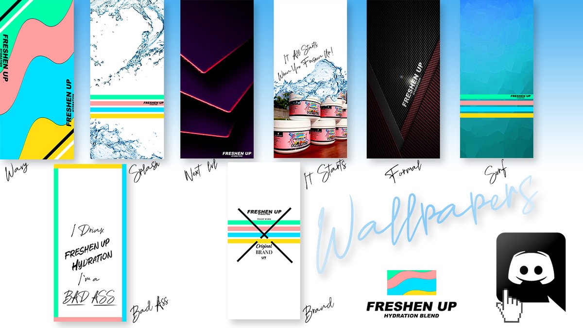 DrinkFreshenUp's tweet photo. Our community Wallpapers are NOW LIVE!💎

(We also have our sponsors and partners wallpapers in the team-support-wallpapers channel!)

Join the Discord and grab yours now for FREE! 🍓
https://t.co/vgs7fAK7Px
#Hydrate #FreshenUpHydration https://t.co/sQ4e6vGS7Z