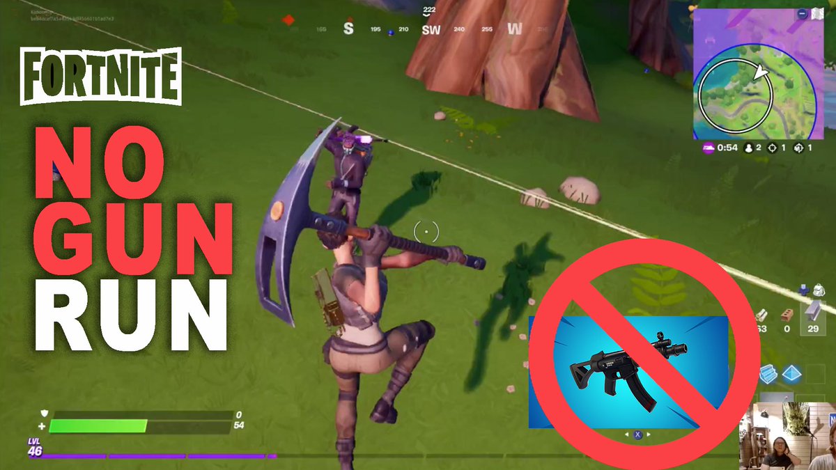 "No gun run" in <a href="/FortniteGame/">FortniteGame</a>.

Kyle &amp; Maggie slide through to victory using no guns.

VID: youtu.be/rC05VedELKw

#FortniteSeason3 #l8bit