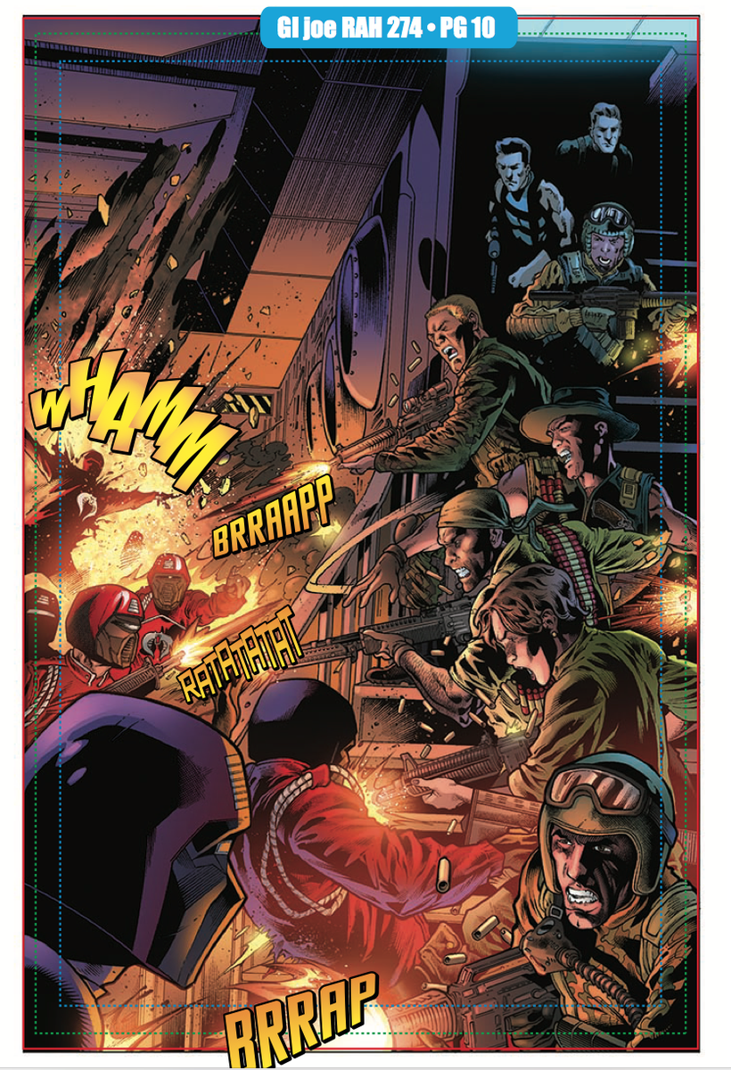 TomWaltz's tweet photo. WHAMM BRRAAPP RATATAT BRRAP
That's all I'm gonna say about #GIJoe A Real American Hero #274 #SnakeHunt Part 9 (of 10), Page 10.
I'll let you figure out the rest.
#LarryHama @nethodiazz @TG_inks @keaneink @jbrowncolors @megan_mb https://t.co/egchwkgrsT