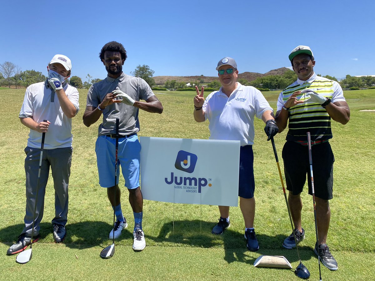 UnitedChampion5's tweet photo. Fun on the course! 

#UC4C #JumpGTA @Jump_gta @NFL #NFL #charityevent https://t.co/KJfwaE5WZn