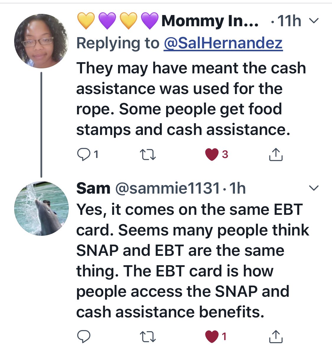 TrumpGirl226's tweet photo. @SalHernandez I think everyone that’s saying you can’t buy rope with an EBT card. Maybe someone should look at this comment right here https://t.co/iI3E7q3n90