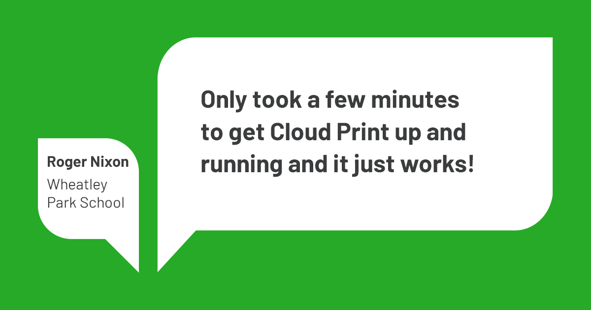 PaperCutDev's tweet photo. Roger was one of the first to try our new Cloud Print update for #MobilityPrint !
Judging by his review, you should try it out for yourself!
Download Mobility Print for free 👉 https://t.co/DIXykq4NF3
#byod #chromebooks #edutech https://t.co/WqTmiTYFHl