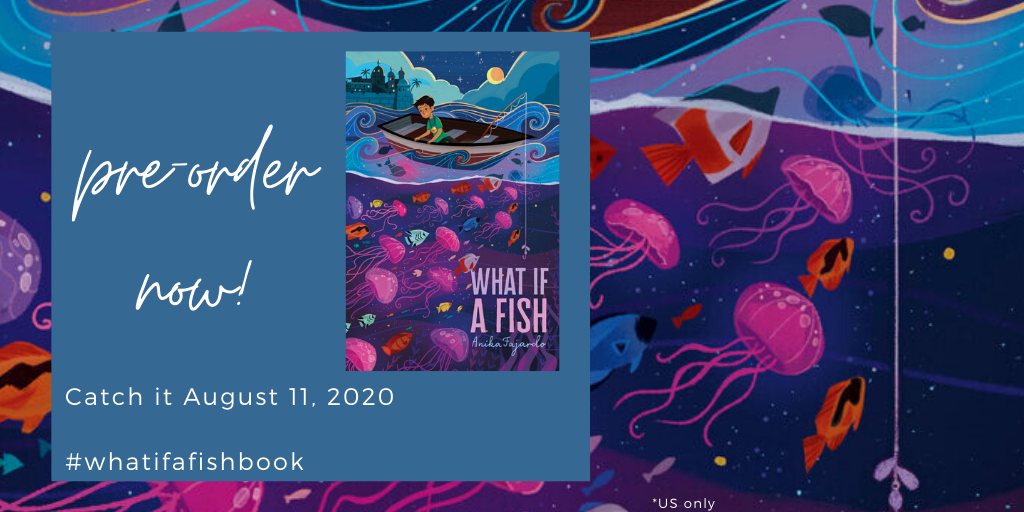 anikawriter's tweet photo. Eeep! Just a month to go until this drops! But you can pre-order WHAT IF A FISH now: https://t.co/fBICMjfUWt #whatifafishbook #ownvoices #familybooks #SummerReads #kidlit #guysread https://t.co/K2AXFXUflY