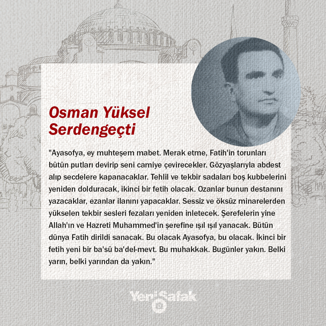 yenisafak's tweet photo. #AyasofyaCamii https://t.co/Htvw64ix5F