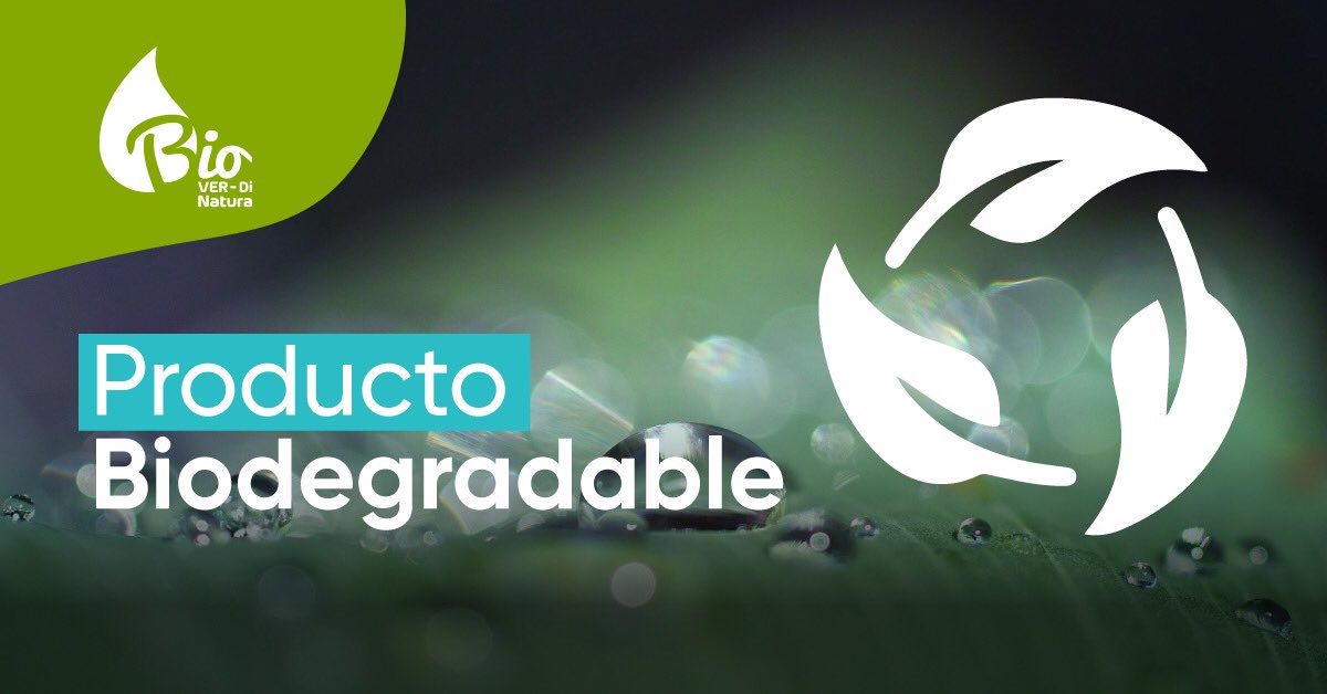 BioverdiNatura's tweet photo. Nuestros productos al tener ingredientes de origen  natural, son biodegradables lo que nos convierte en una tecnología 100% sustentable ... 🌿
.
.
.
#biodegradable #ecoamigable #desinfección #limpieza #bioverdi #bioverdinatura #desinfectantes #limpiadores https://t.co/rogXIjkNnL