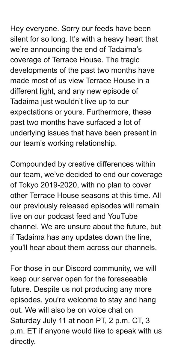 TadaimaPod's tweet image. Sorry for the silence, everybody. Here&apos;s an update on what&apos;s been going on: