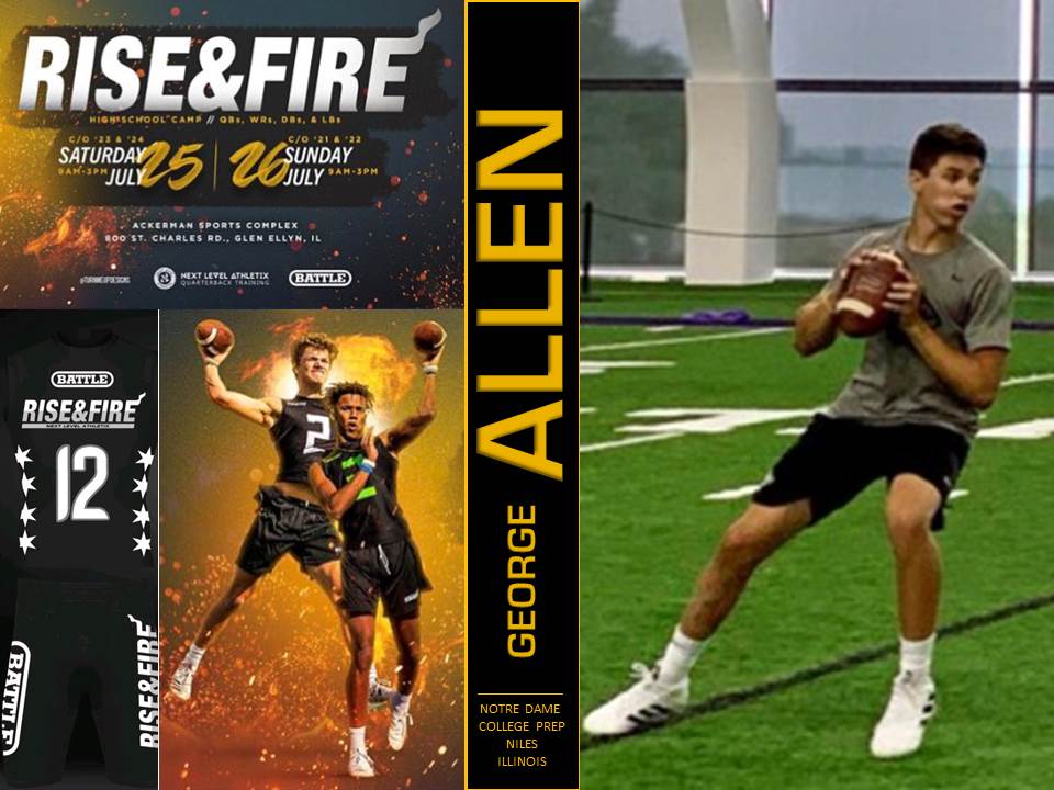 Keith Smilie (@nexgenscouting) on Twitter photo Confirmed and ready to work... 2023 QB George Allen <a href="/GeorgeAllenQB/">George Allen</a> Notre Dame College Prep (Niles-Illinois) ready to spin it <a href="/RiseAndFireCamp/">Rise & Fire</a> #Chicago powered by <a href="/NxtLevelAtx/">Next Level Athletix</a> Confirmed and ready to work... 2023 QB George Allen <a href="/GeorgeAllenQB/">George Allen</a> Notre Dame College Prep (Niles-Illinois) ready to spin it <a href="/RiseAndFireCamp/">Rise & Fire</a> #Chicago powered by <a href="/NxtLevelAtx/">Next Level Athletix</a>