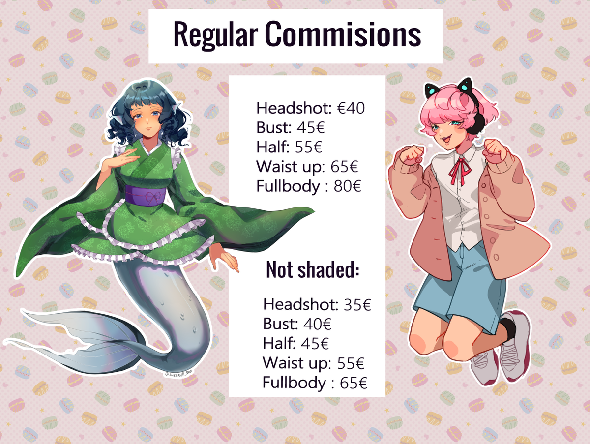 Sheerup_Box's tweet photo. [UPDATED] 🍀🍩Commissions Sheets!🍩🍀 https://t.co/Vxl8BcKeKV