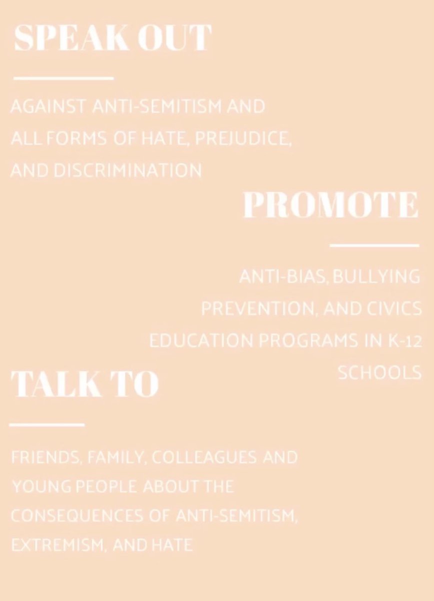 As a sorority that was built by strong jewish women with a common purpose to stand against discrimination, we will not tolerate these acts of hatred and we will urge others to educate themselves to make a difference when combating antisemitism.
