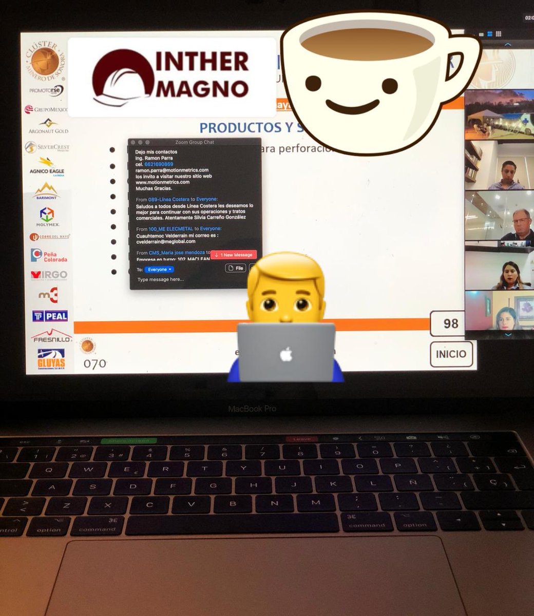 IntherMagno's tweet photo. Nueva normalidad, nuevas formas de trabajar, encuantro de negocios. Cluster Minero de Sonora! https://t.co/Acm6kNMool