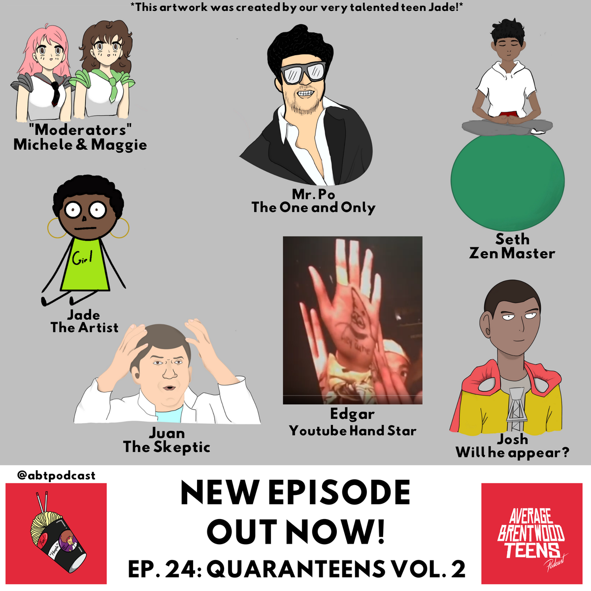 ABTpodcast's tweet photo. 🎙️New Episode Out Now!!!🎙️
Quaranteens Vol. 2
>> https://t.co/wZccCLylmJ
>>Spotify &amp; Apple Podcasts https://t.co/nwP4lZaHkk