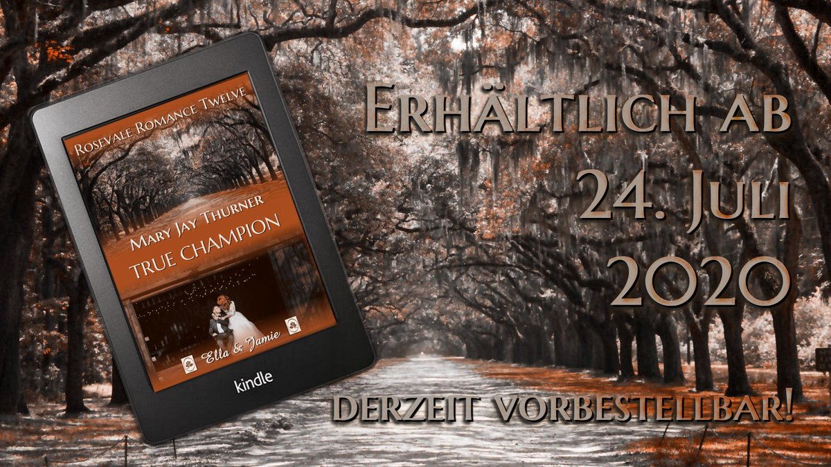 TRUE CHAMPION, Band 12 der Rosevale-Romance-Reihe erscheint am 24. Juli. Derzeit ist das Buch bei Amazon vorbestellbar.
amazon.de/dp/B08C3363FL
#RosevaleRomance #Snipet #Neuerscheinung #TrueChampion #Liebesroman #Romance #EllaUndJamie #KindleUnlimited
