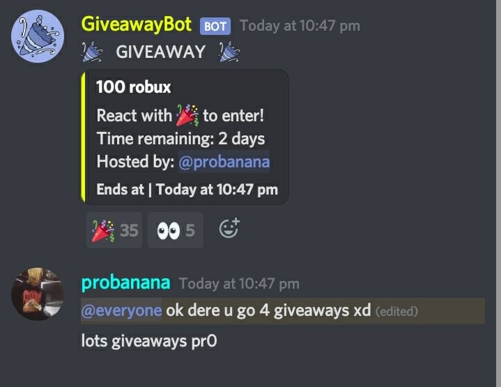 Giveaway !!! On My Discord Server