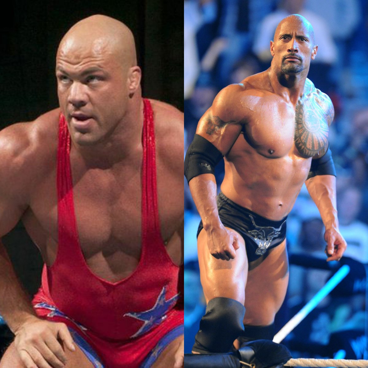TheClosedFist's tweet photo. Which was better... #TheRock #ThePeoplesElbow or #KurtAngle #OlympicSlam Comment below with your thoughts and RT appreciated https://t.co/1bhyJyqkx4