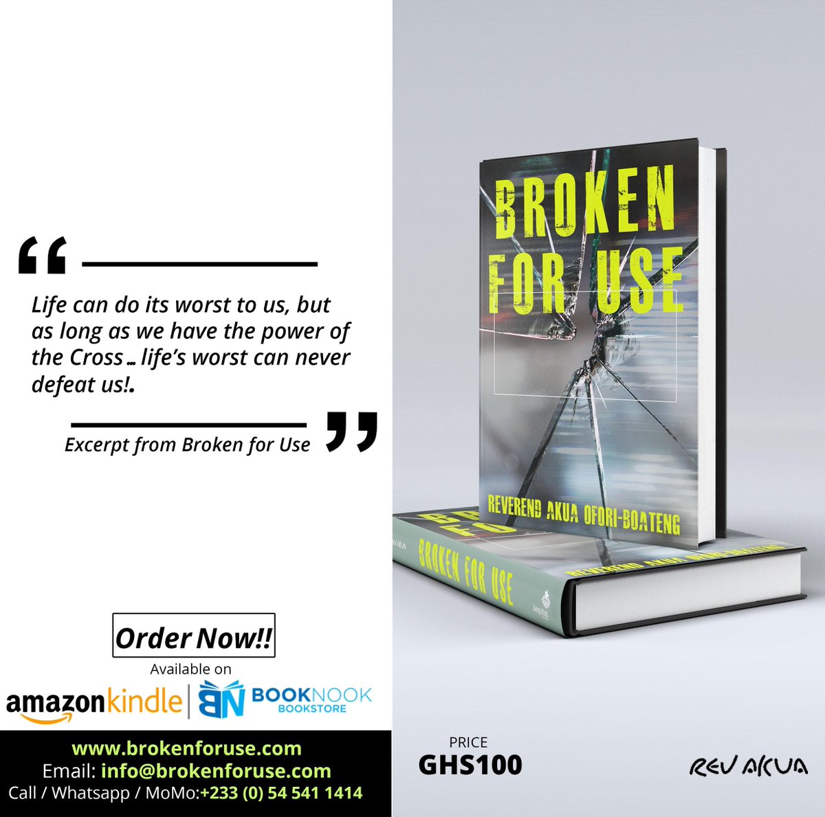 rev_akua's tweet photo. BROKEN FOR USE!!
Visit and https://t.co/Q0yb6bPvZT and grab a copy
Purchase on Amazon:https://t.co/aqhH4H3KbZ
You can also get a copy at Book nook Bookstore
#BrokenForUse
#RevAkua #MuchAnticipated https://t.co/3TBLa0TZ6j