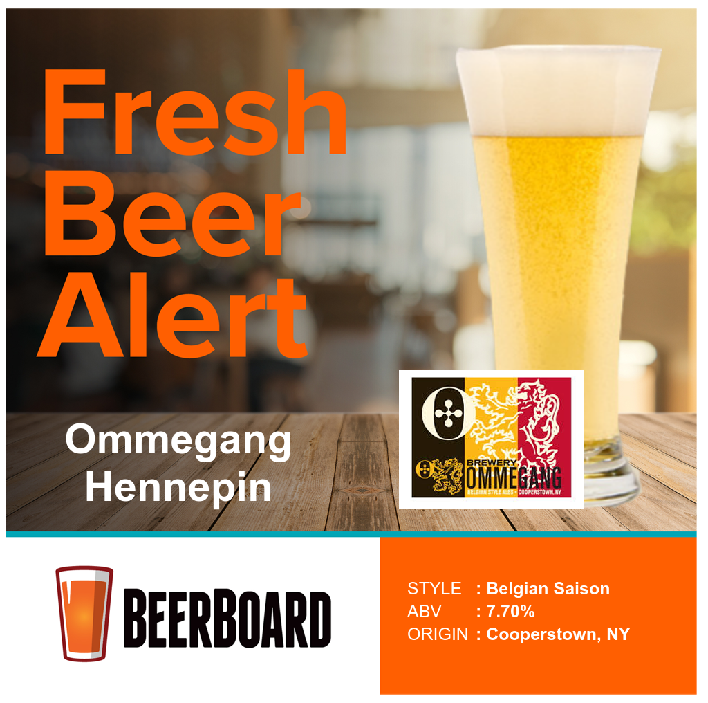 HogsheadTavern's tweet photo. Fresh Beer Alert - Ommegang Hennepin @BreweryOmmegang @BeerBoardTV https://t.co/nG4nlnyxTv