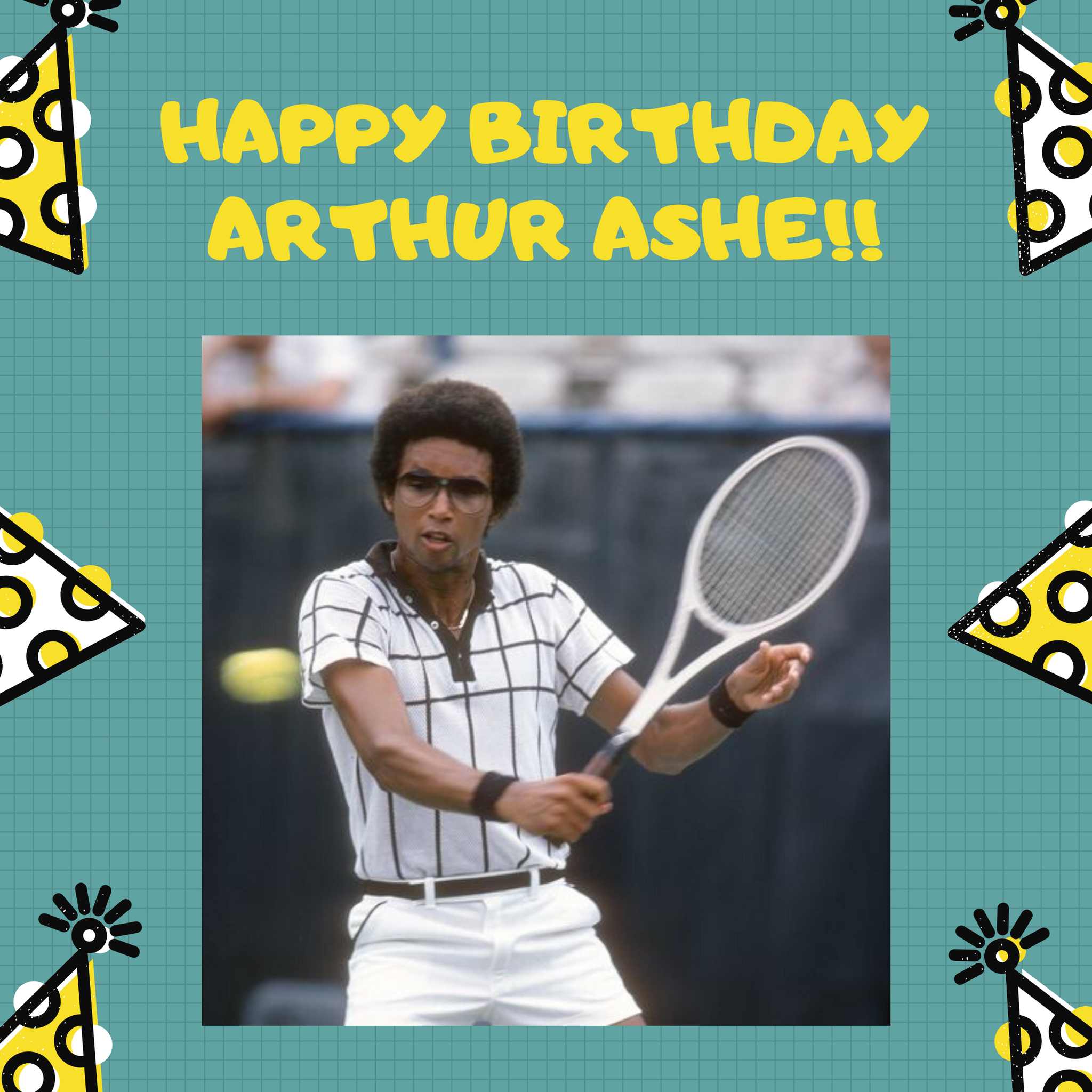 Happy Birthday Arthur Ashe! This legend and Richmond native would have been 77 today! 