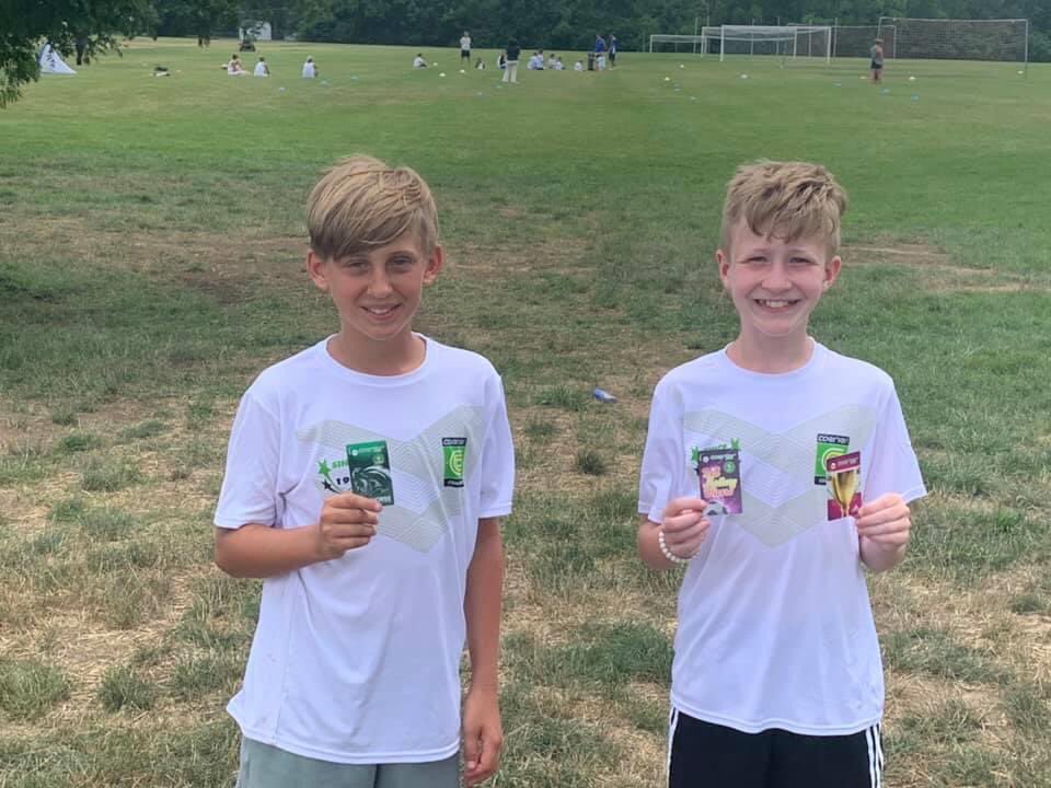 Two of our U13 Boys spent the week learning at Coerver Camp in Columbus. Corbin took home the Workhorse Award and Reece was on the World Cup Champions and won the Ball Mastery Wizard Award. Great job boys.