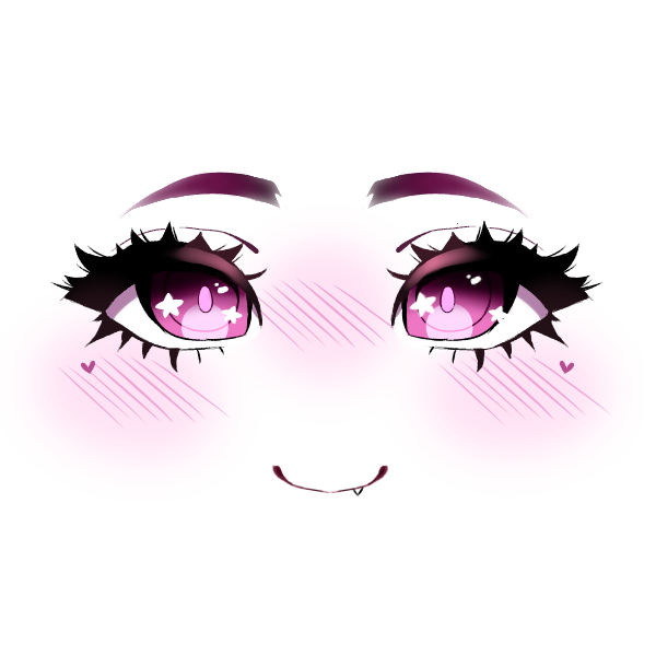 vinnie  on Twitter Delight  Anime Face Decal for Roblox This is my  very first decal face I have ever made from scratch I hope you guys like  it  Give