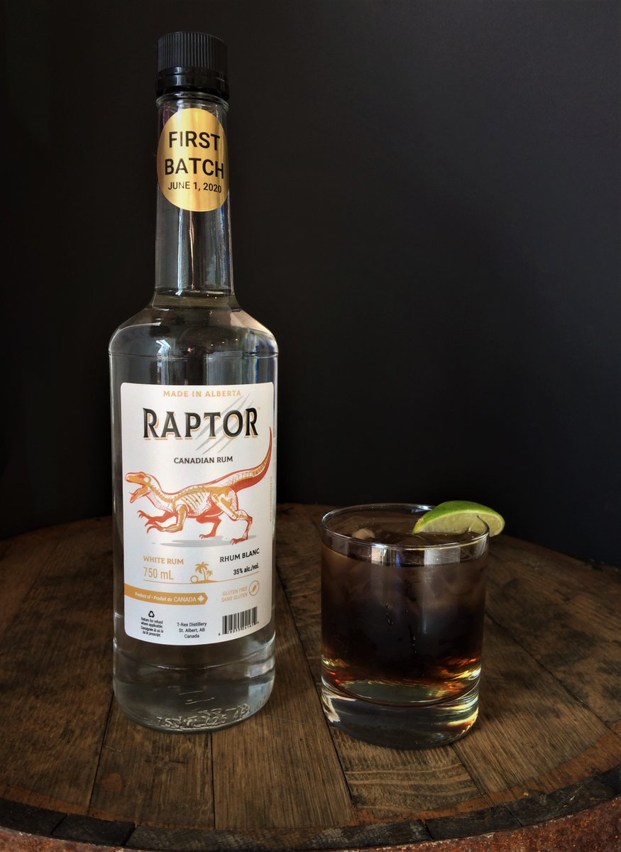 This weekend calls for a Cuba Libre - try with our Raptor White Rum🌴 Locally made in St. Albert
 #albertaspirits #craftspirits #yeg #yegcocktails #rum #stalbertdistillery #mixology #drinkstagram #rumlover #darkrum #spicedrum #rumlovers #party #rumlife #craftcocktails #raptorrum