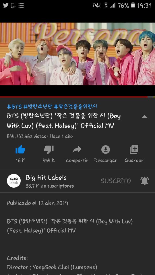 A seguir con el stream party🙌

#OurEpiphanyJin  
#BoyWithLuv1Billion
@BTS_twt