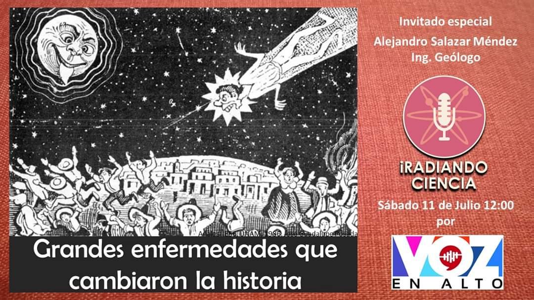 GeoScire's tweet photo. 🦠🌎 Descubre como las #pandemias forjaron la #historia de la humanidad. 
Acompaña a @asalmendez y @VickyWend_Plata 
 
Mañana a partir de las 10:00 am. En @vozenaltoradio https://t.co/jyL73sxM60