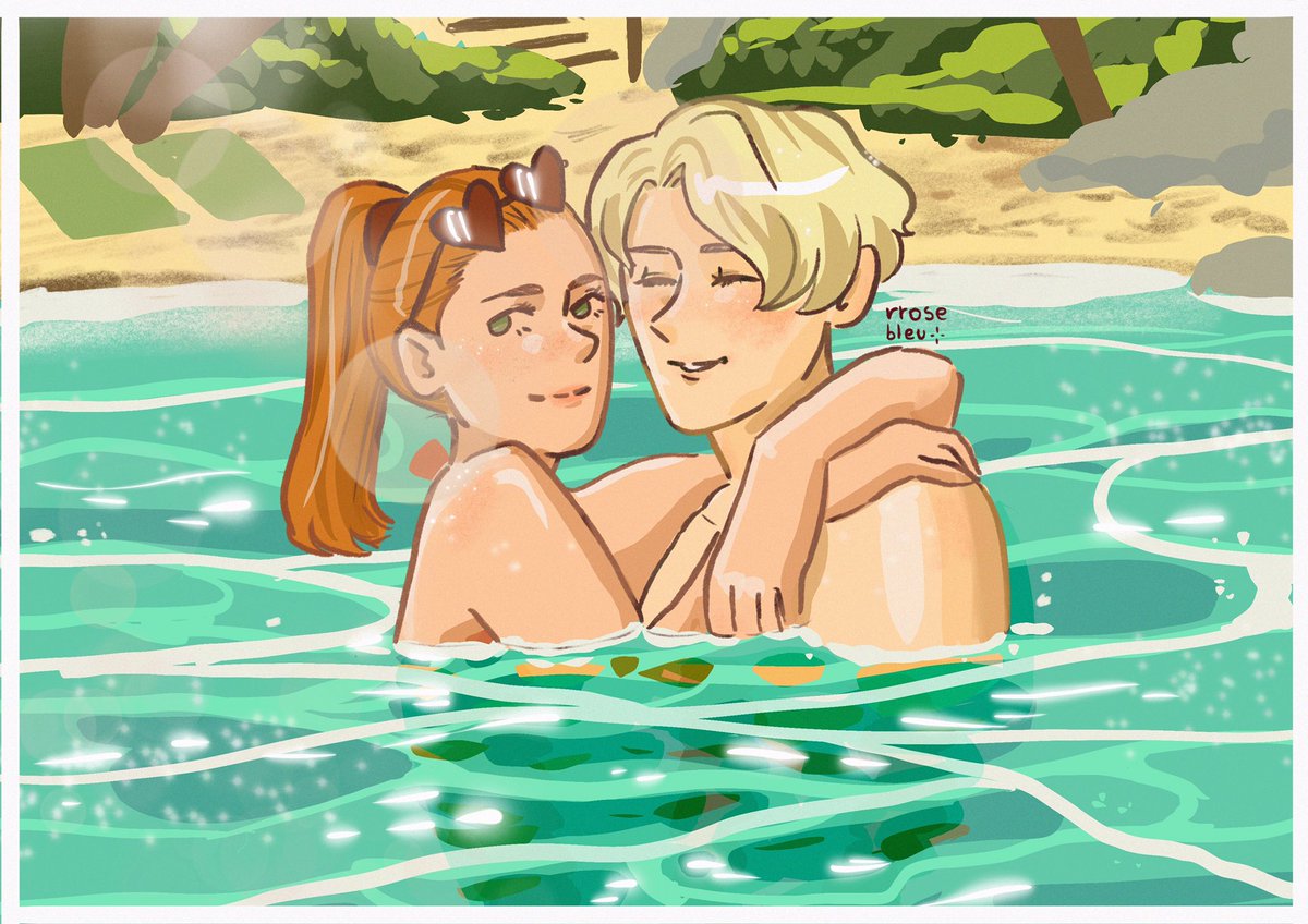 rrosebleu's tweet image. 🍊4/?? 

nada bueno puede salir de aquí o sí? 😏🌴

#karmavacaciones #willito #lolirex #KarmalandAU #Karmaland4fanart #karmaland