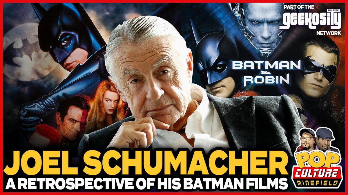 PopCulMinefield's tweet photo. 🚨Premiering in an hour!🚨 7 pm, CST
Joel Schumacher Retrospective &amp; Director's Cut Rumor!!!
K&amp;G take a look back at Schumaker's batman films and the latest rumor of a 170 Minute Cut of Batman Forever.
👉https://t.co/zGkUbsGBaj 👈
#BatmanForever #DCmovies #variety #BatmanNews https://t.co/YCa6zRNKj6