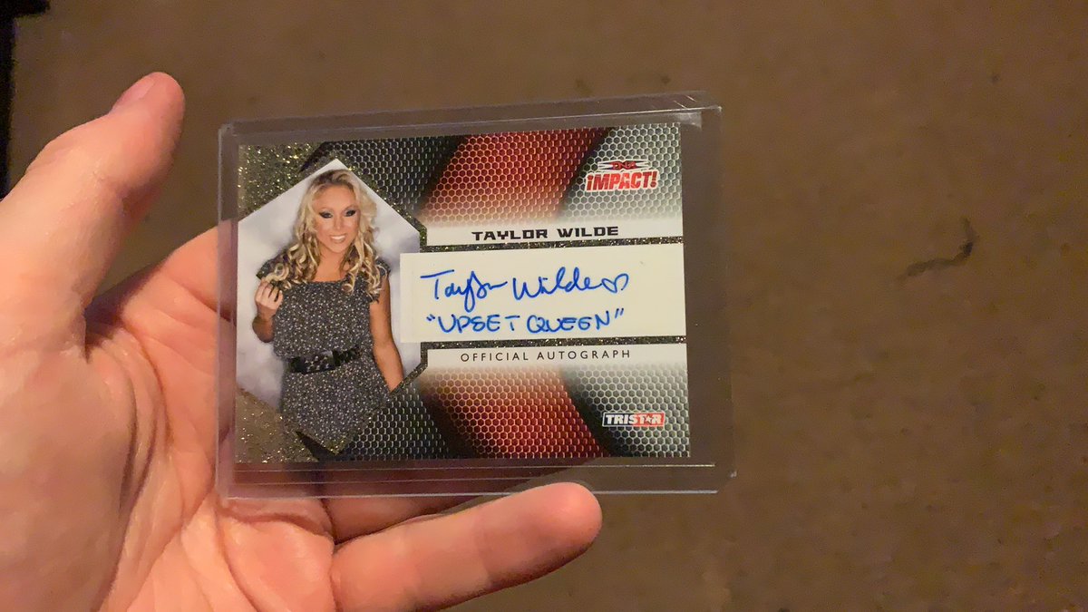 SirStevenThe1st's tweet photo. @RealTaylorWilde Lucky enough to actually own this card! #UpsetQueen ๐ https://t.co/cQsDcsabh1