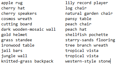 2blooky4me's tweet photo. trying to get rid of extra DIYs again, hmu if you want any/all of the following!
#ACNH #AnimalCrossingNewHorizons #AnimalCrossing #acnhtrades #ACNHgiveaway https://t.co/0FNE0JDya7
