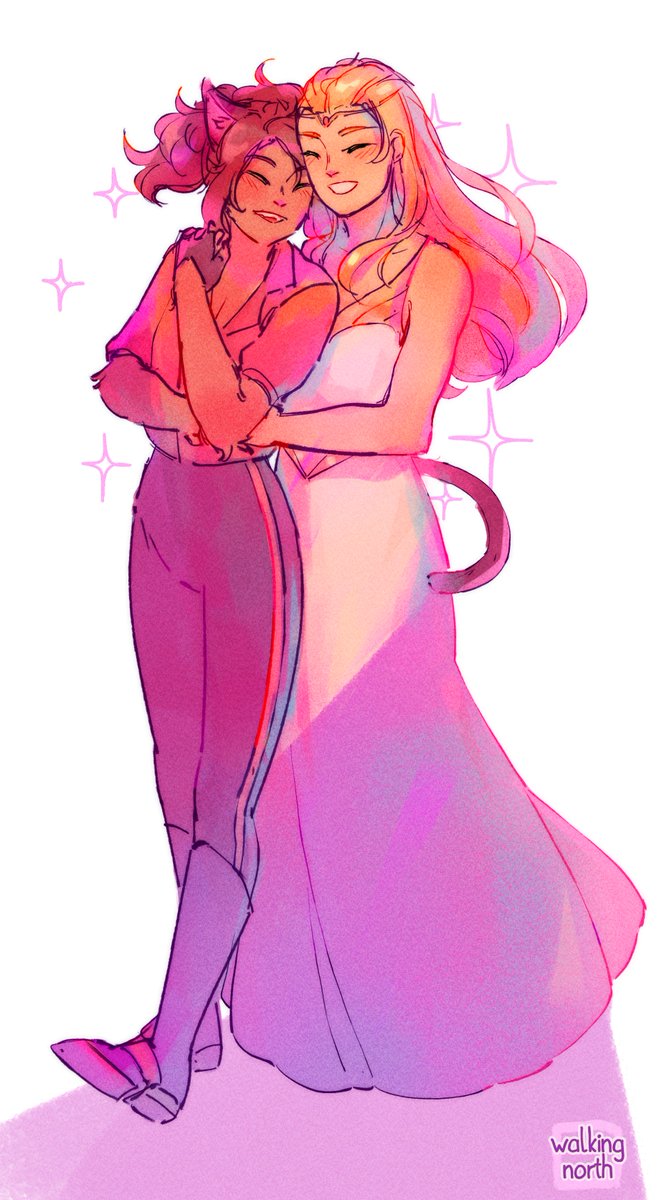 walking_north's tweet photo. I know everyone's already drawn future Catradora dancing but shhhh, I love them, they're perfect ❤️
#catradora #shera https://t.co/Jh5yrGGUeo