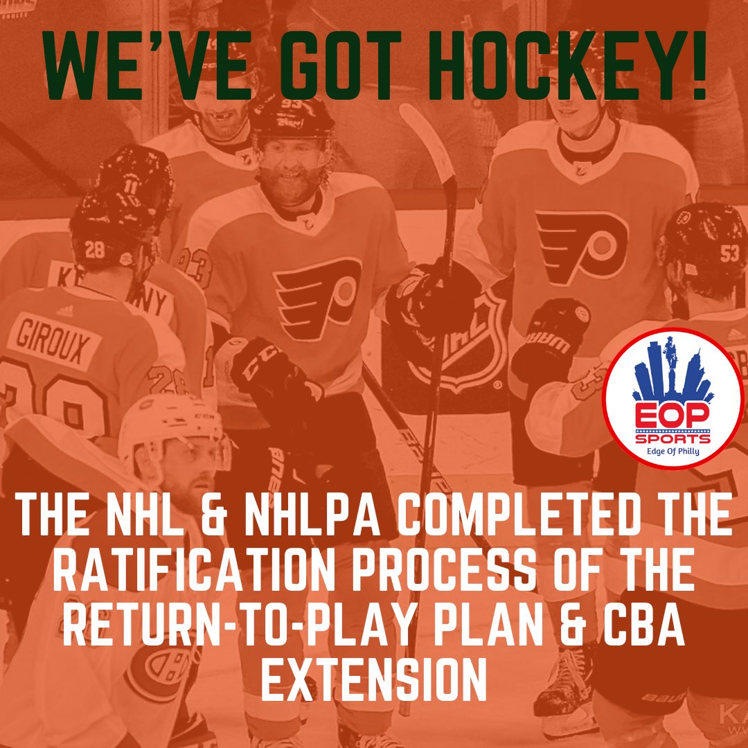 EOPsports's tweet photo. LETS GO FLYERS!!  We’ve got hockey back! #FlyorDie #StayReady #Flyers https://t.co/mmST8QfOJ9