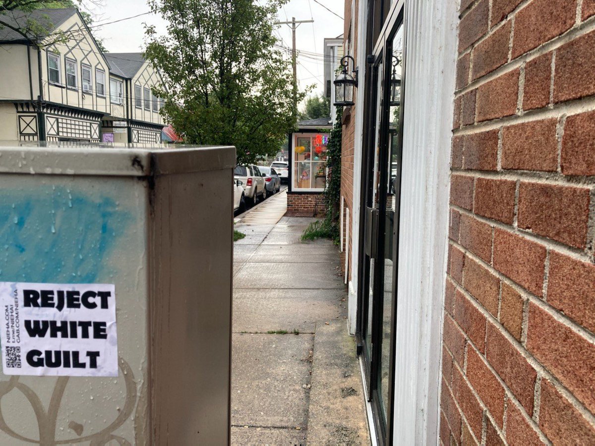 EuropeanAssoc's tweet photo. NJEHA activists placed promotional materials around:
--New Hope, Pennsylvania
--Somerville, New Jersey
--New Brunswick, New Jersey
--Lambertville, New Jersey
#StopBLMTerrorism
#InternationalCliqueIsEnemyOfAmerica
#RestoreTheNaturalOrder https://t.co/CalIaYHJct