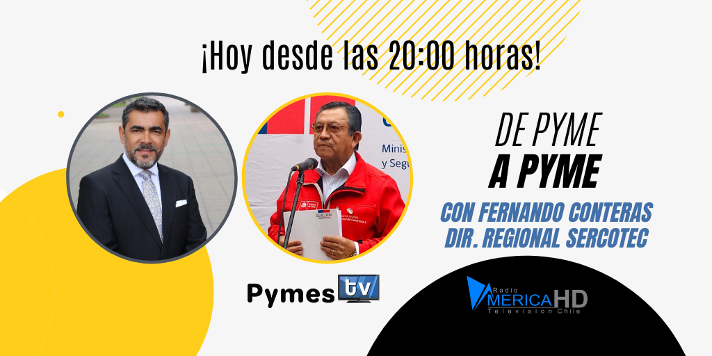 pymestv's tweet photo. Sobre el apoyo que @SCT_COQUIMBO está prestando a las pymes de la Región de Coquimbo para que puedan reactivarse post pandemia estaremos hablando junto a su director regional, Fernando Contreras.
Te esperamos en https://t.co/tLKGhzYE0a, la app y la señal 49.3 de @radioamericatv. https://t.co/I9DBwk7GTM