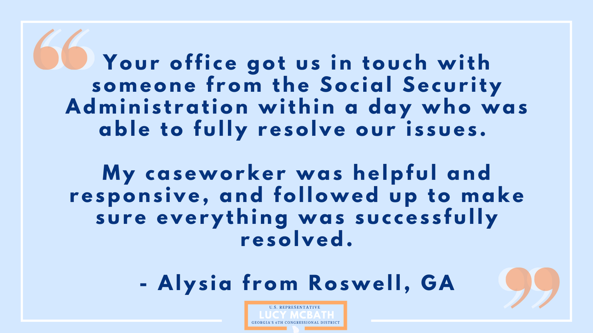 Alysia contacted our office because she wasn't receiving her retirement benefits and needed to replace her Medicare card.  #GA06