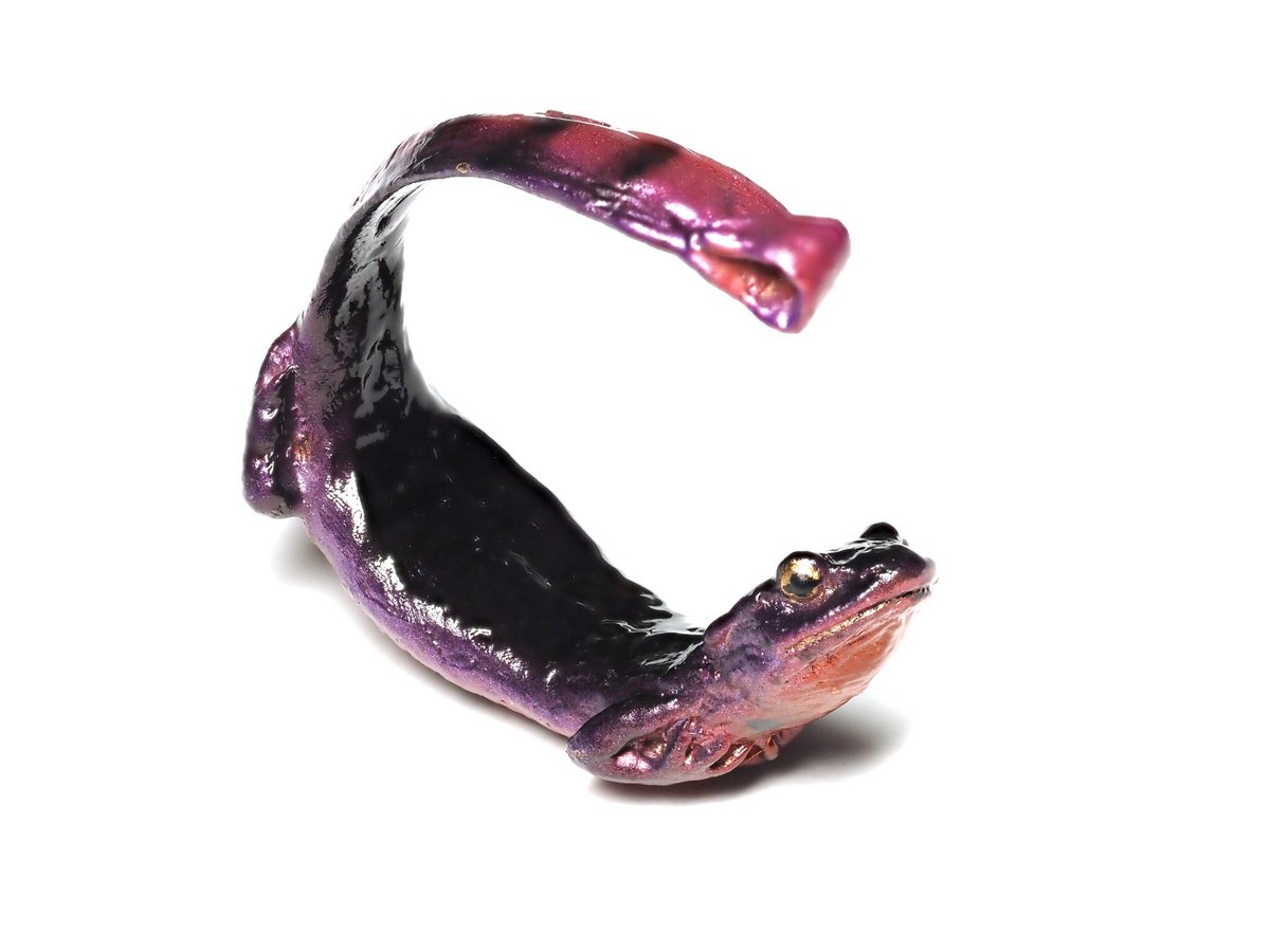 ｎina Auf Twitter アカハライモリの婚姻色バージョンを試作中です 繁殖期の雄は雌へのアピールのためか とても気合の入った色になるので再現してみました